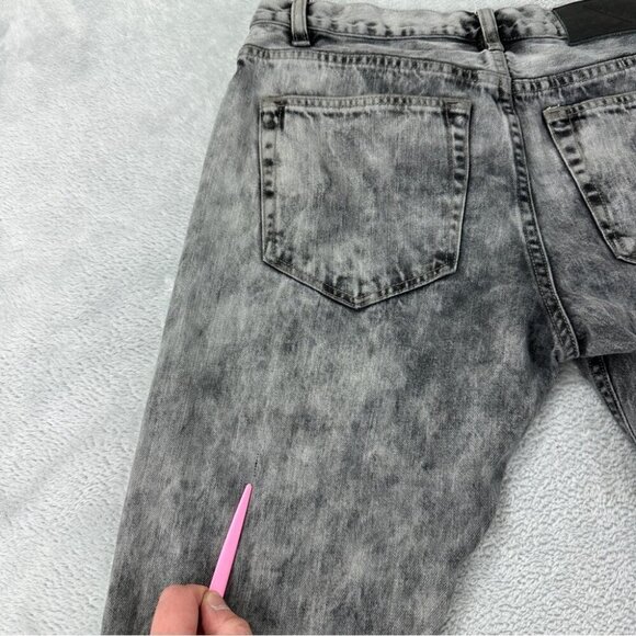 Saturdays NYC Men's Slim Fit Luke Denim 32x26 Light Gray - Picture 3 of 12